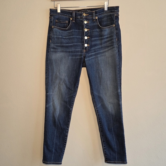 Veronica Beard Debbie 10" Skinny Jeans Sz 30 High Rise - Picture 1 of 9